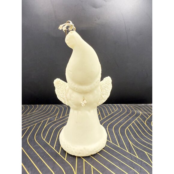 Vtg. Porcelain Angel Ornament With Knit Texture & Wings For Christmas Decor - Picture 6 of 8